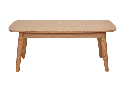 Mesa de centro rectangular de madera clara fresno L100 cm NORDECO