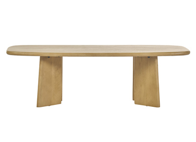 Mesa de centro rectangular de madera de mango macizo L120 cm SOTA