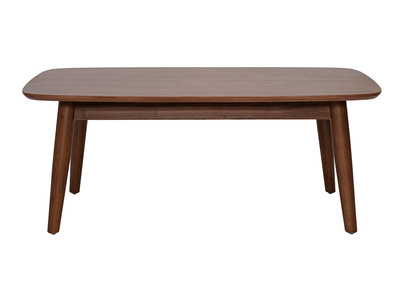 Mesa de centro rectangular de madera oscura nogal L100 cm NORDECO