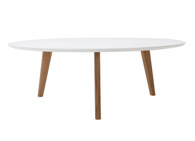 Mesa de centro redonda 100cm blanco EKKA