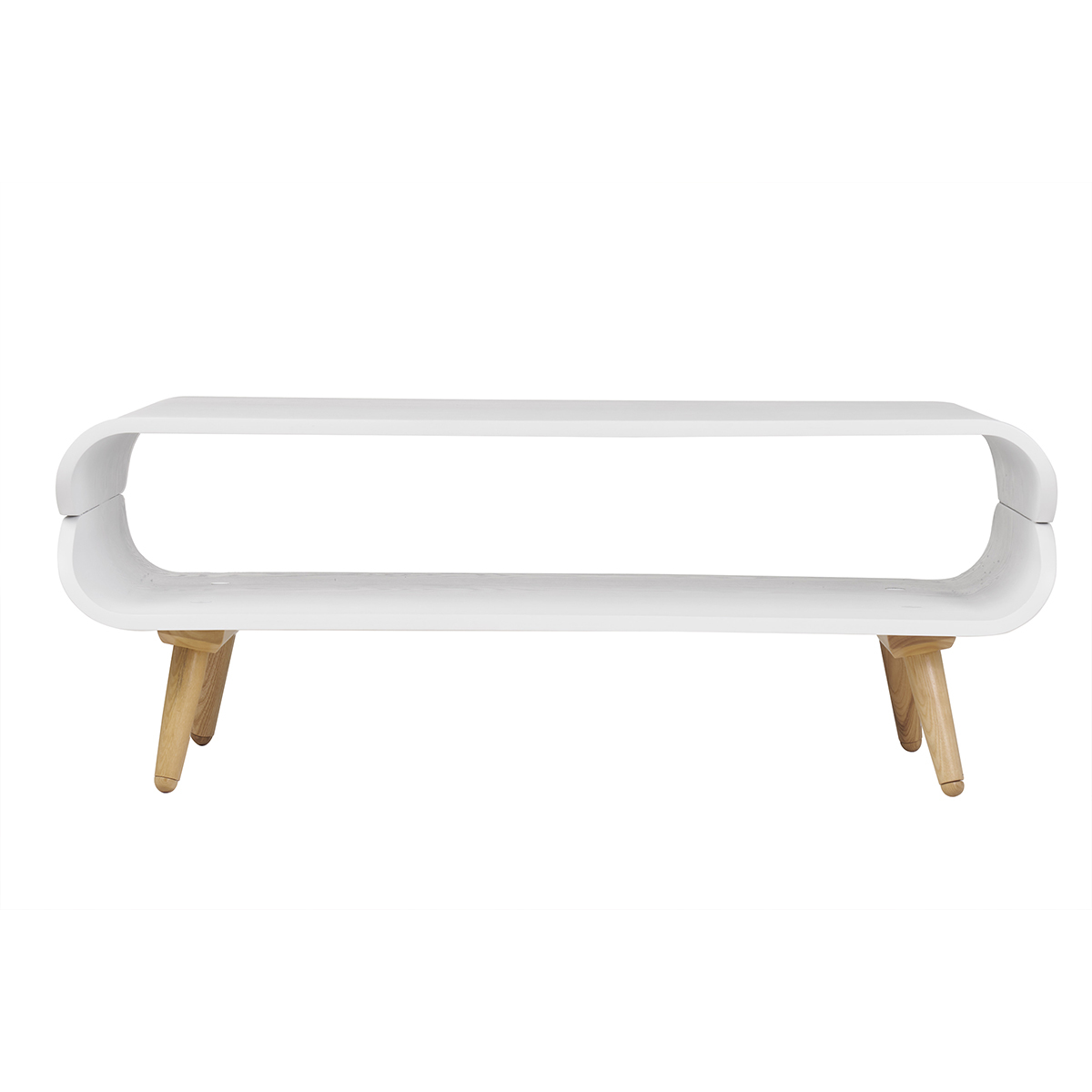 Mesa de centro vintage blanca TAKLA