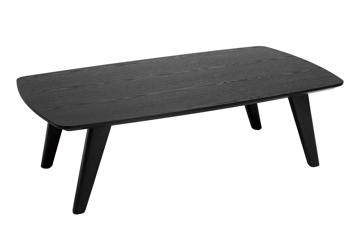 Mesa de centro vintage negra 120cm FIFTIES
