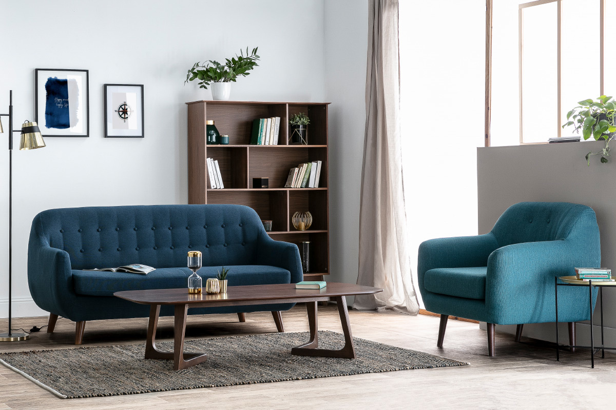 Mesa de cnetro diseo nogal L150 cm JUKE