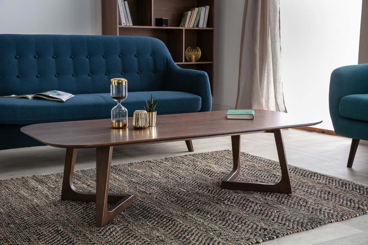 Mesa de cnetro diseo nogal L150 cm JUKE