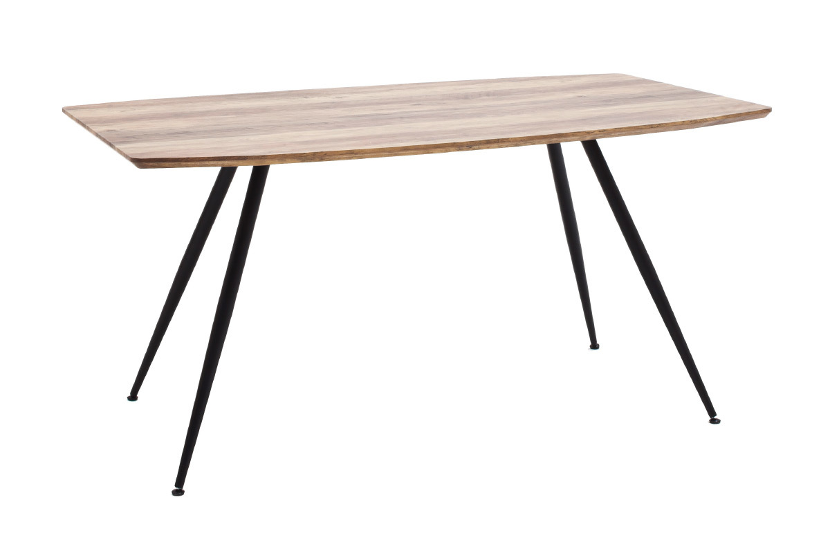 Mesa de comedor acabado roble y metal BOCCA