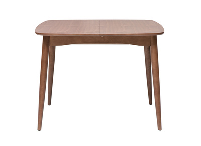 Mesa de comedor cuadrada extensible en madera oscura nogal L100-140 cm HELMA