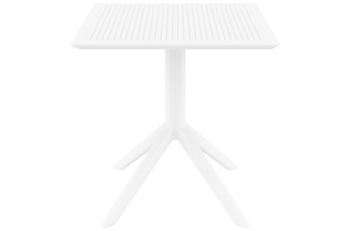 Mesa de comedor cuadrada moderna blanca interior / exterior OSKOL