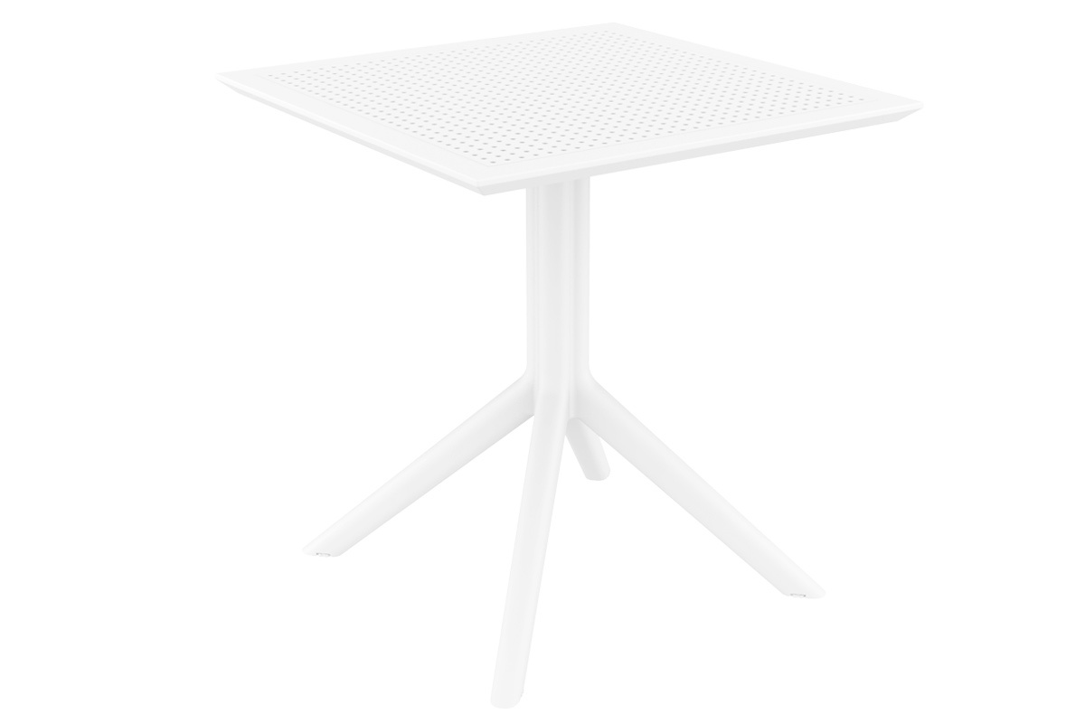 Mesa de comedor cuadrada moderna blanca interior / exterior OSKOL