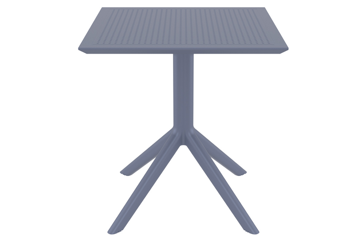 Mesa de comedor cuadrada moderna gris interior / exterior OSKOL