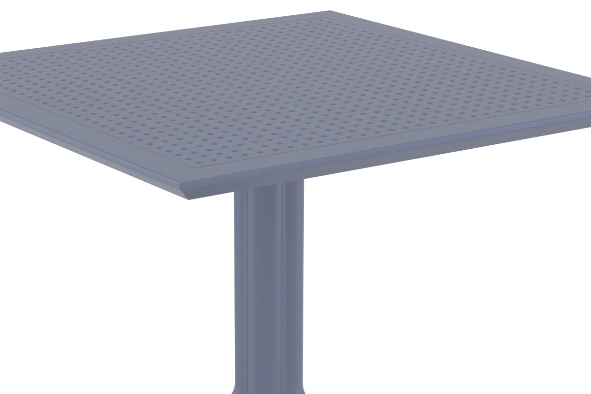 Mesa de comedor cuadrada moderna gris interior / exterior OSKOL