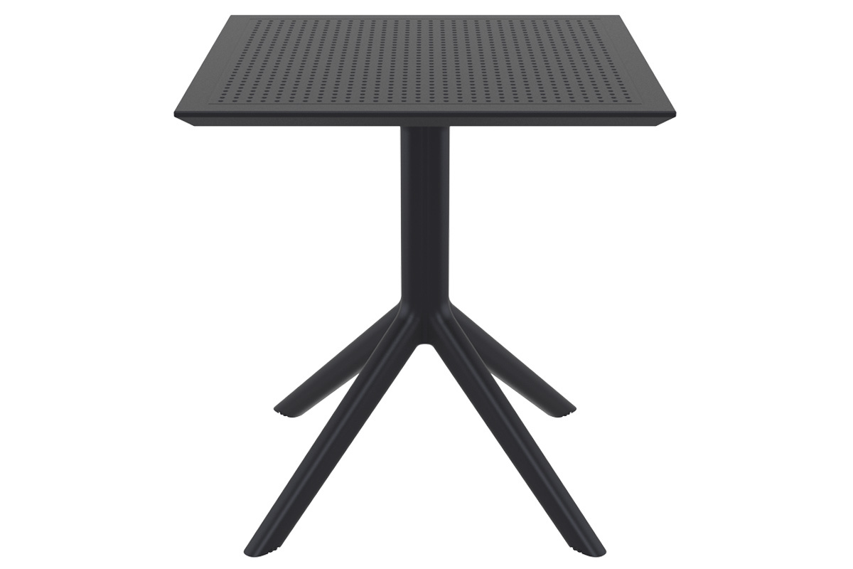 Mesa de comedor cuadrada moderna negra interior / exterior OSKOL