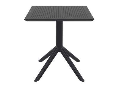 Mesa de comedor cuadrada moderna negra interior / exterior OSKOL - Mesa de comedor cuadrada moderna negra interior / exterior OSKOL