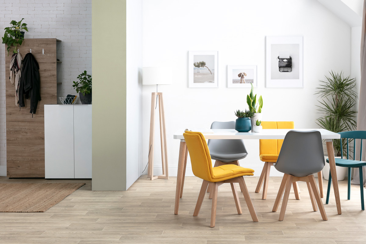 Mesa de comedor de diseo nrdico L160 TOTEM