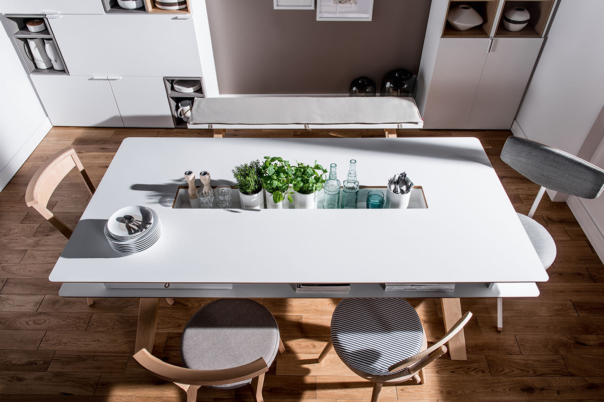 Mesa de comedor diseo con almacenaje 200cm WITTY