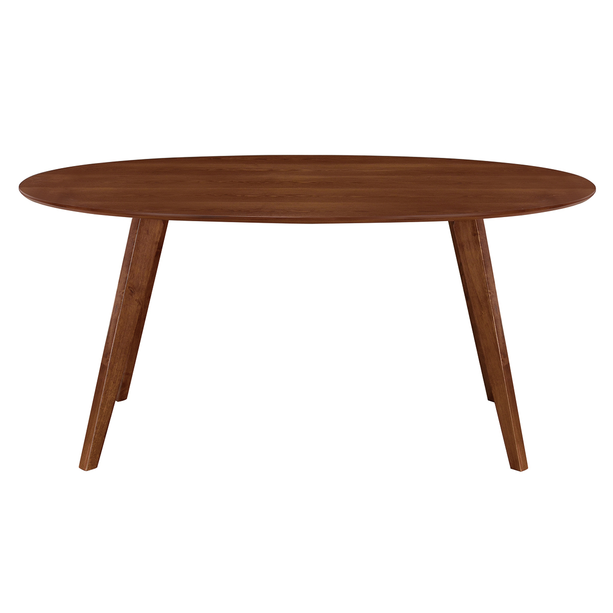 Mesa de comedor diseño escandinavo oval nogal L160 MARIK