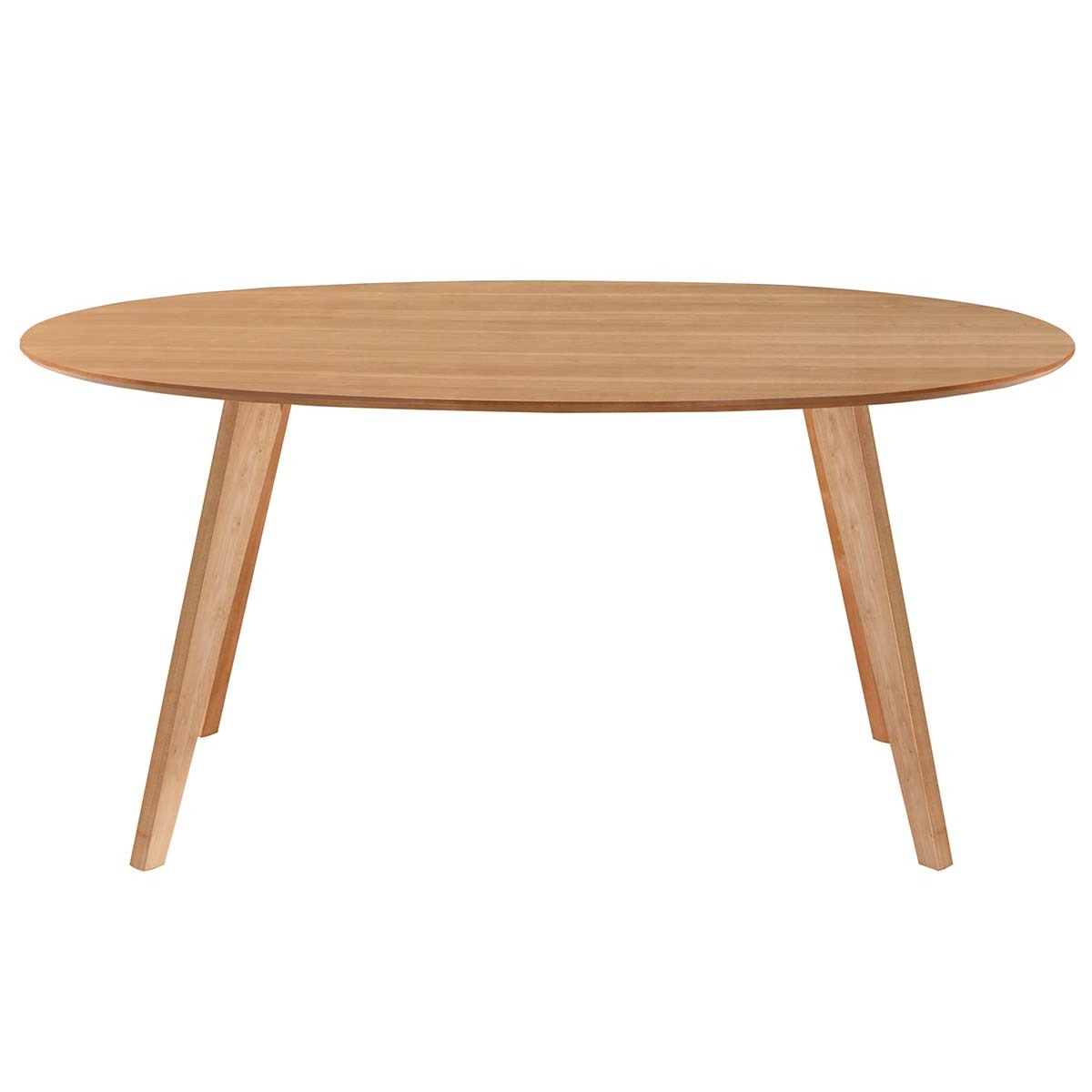 Mesa de comedor diseño escandinavo oval roble L160 MARIK