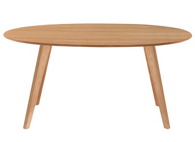 Mesa de comedor diseño escandinavo oval roble L160 MARIK