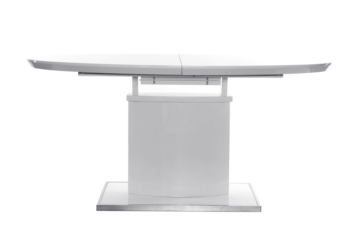 Mesa de comedor diseo extensible blanca L160-200 CLEONES
