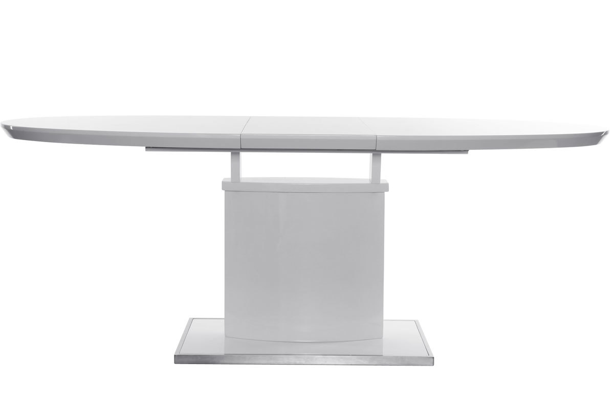 Mesa de comedor diseo extensible blanca L160-200 CLEONES