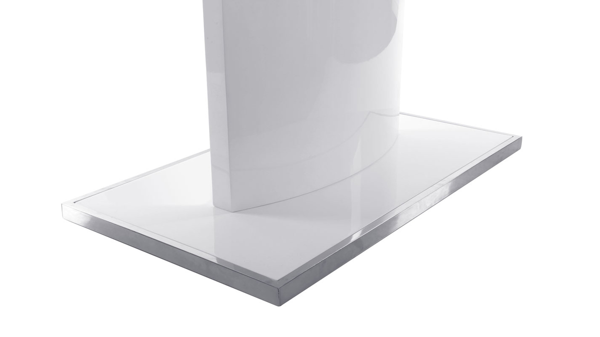 Mesa de comedor diseño extensible blanca L160-200 CLEONES