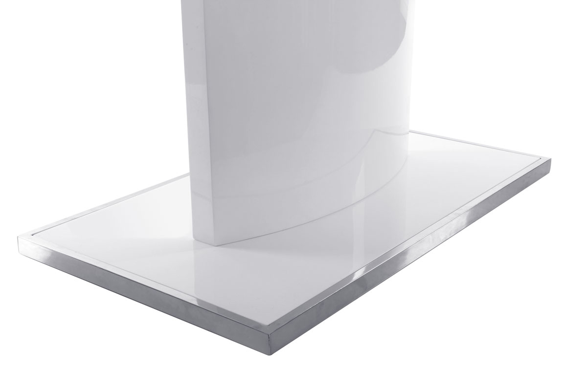 Mesa de comedor diseo extensible blanca L160-200 CLEONES
