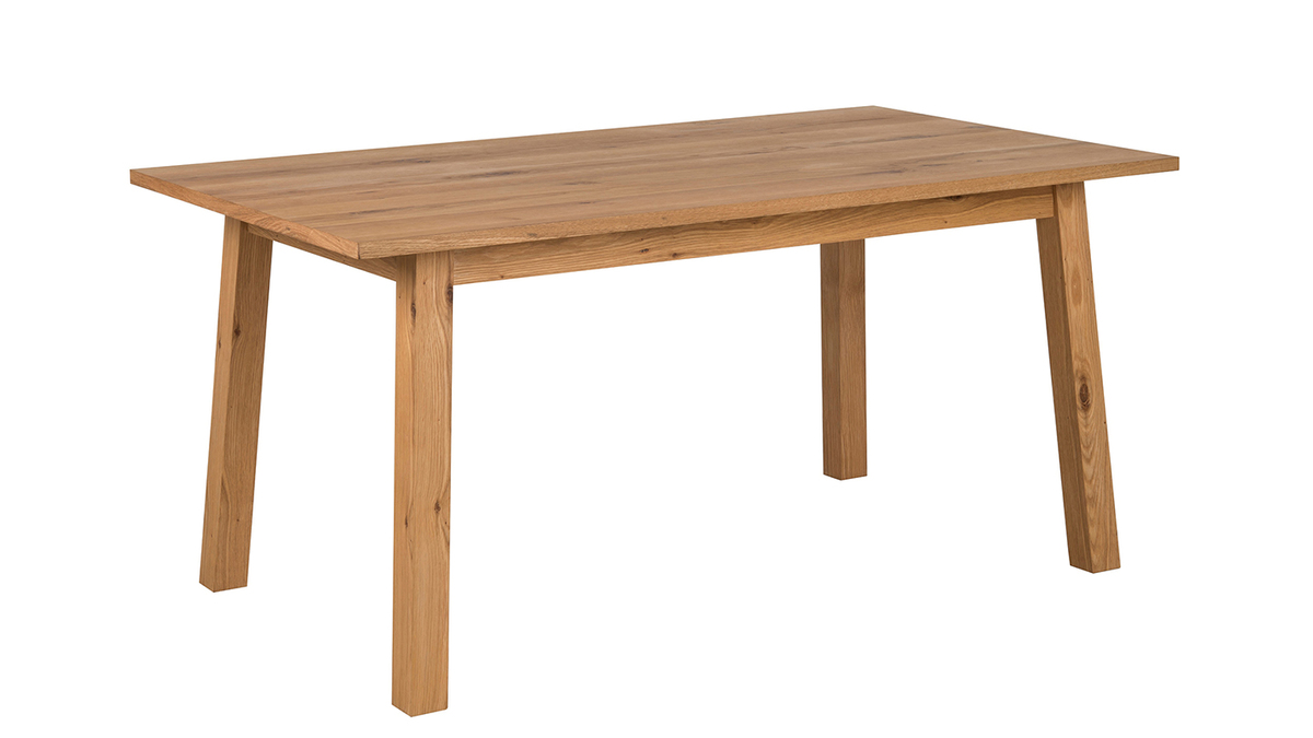 Mesa de comedor diseo extensible madera L160-205 HONORE