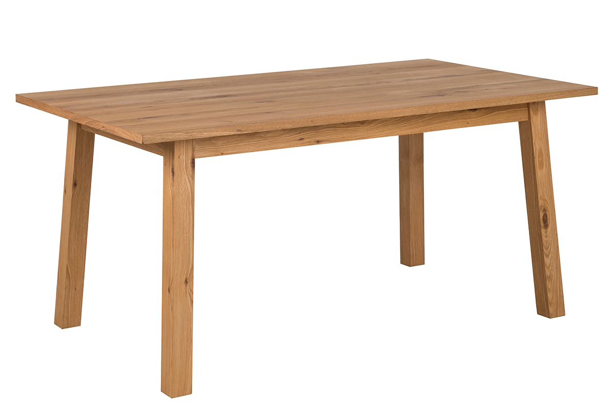 Mesa de comedor diseo extensible madera L160-205 HONORE