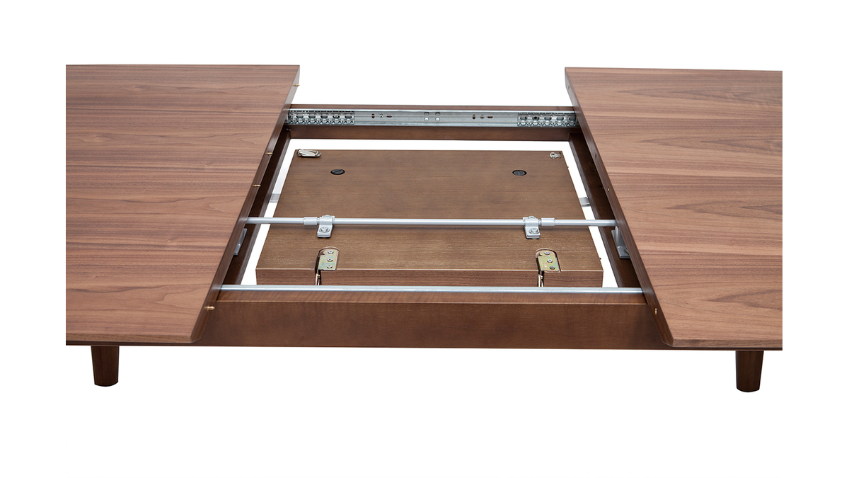 Mesa de comedor diseño extensible nogal L180-230 FIFTIES
