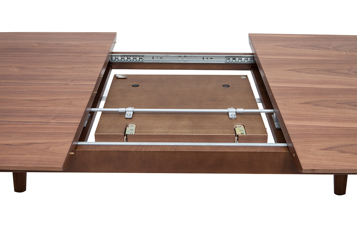 Mesa de comedor diseo extensible nogal L180-230 FIFTIES