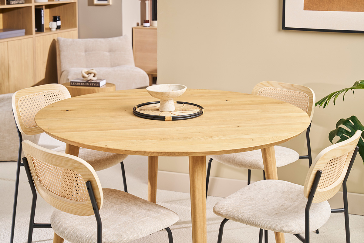 Mesa de comedor diseo fresno LIVIA