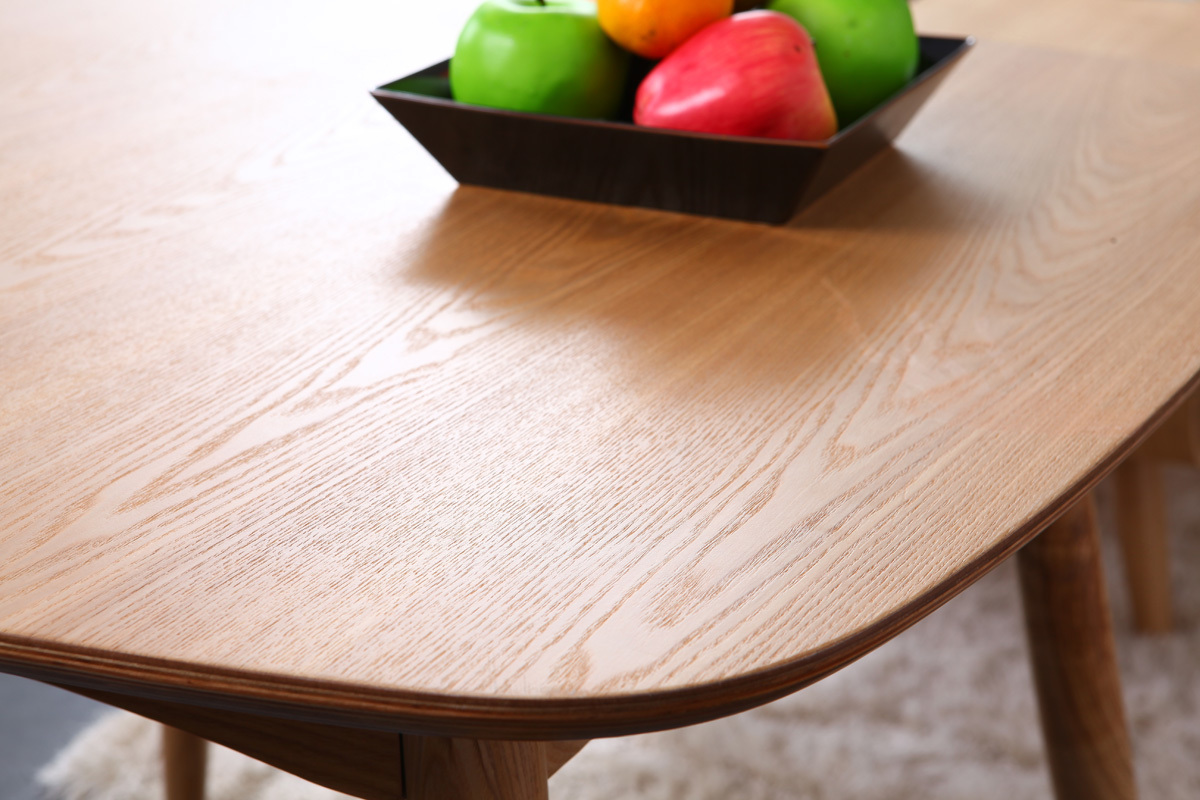 Mesa de comedor diseo fresno natural L90 BALTIK
