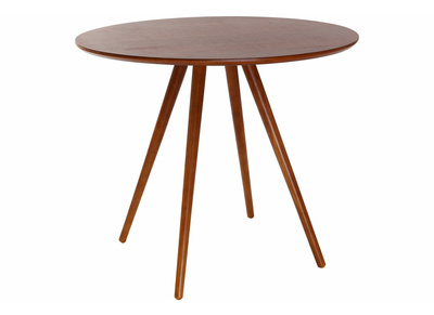 Mesa de comedor dise&ntilde;o redondo nogal ARTIK