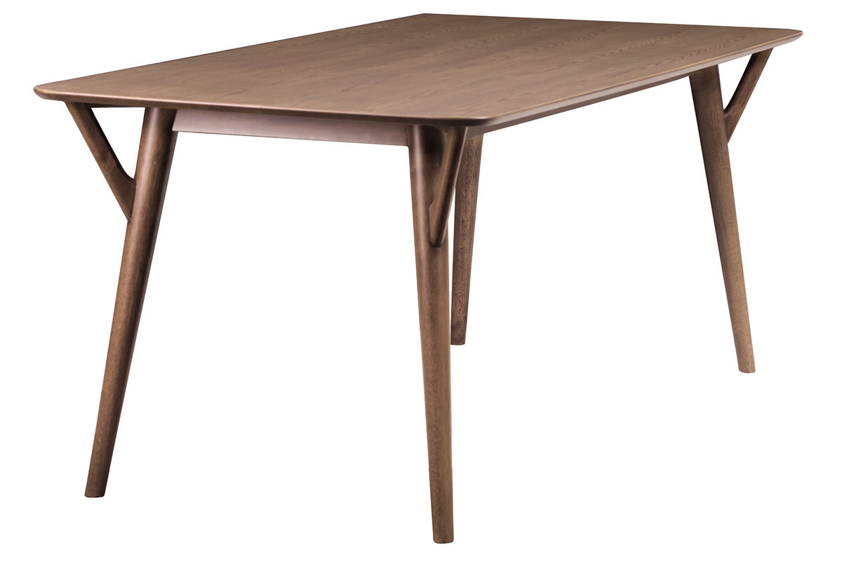 Mesa de comedor dise�o vintage nogal WALFORD