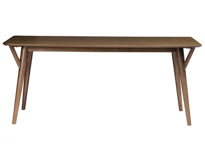 Mesa de comedor dise&ntilde;o vintage nogal WALFORD