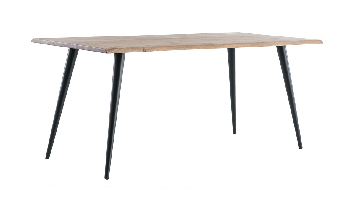 Mesa de comedor en acacia y metal L175 EDGE