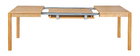 Mesa de comedor extensible acabado roble L125-238 cm AGALI