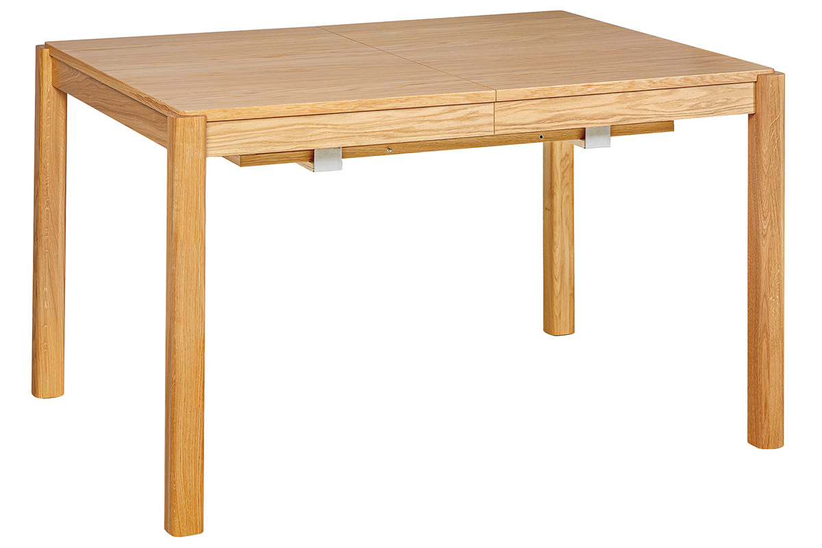 Mesa de comedor extensible acabado roble L125-238 cm AGALI