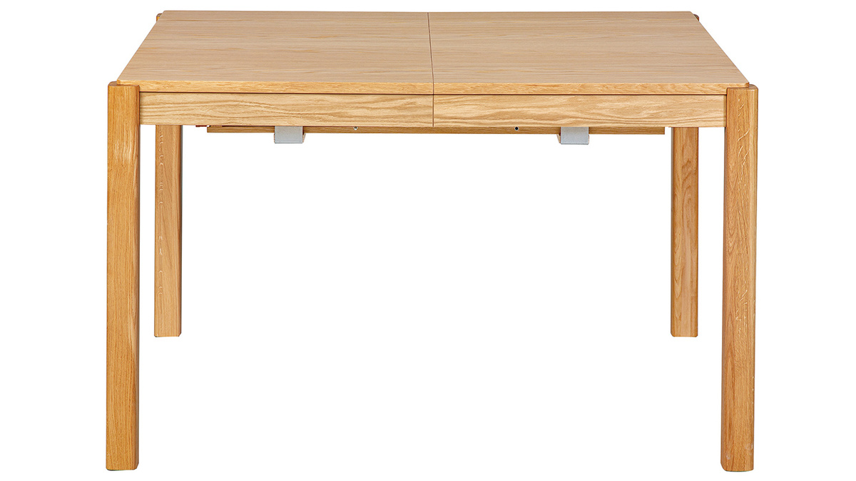 Mesa de comedor extensible acabado roble L125-238 cm AGALI