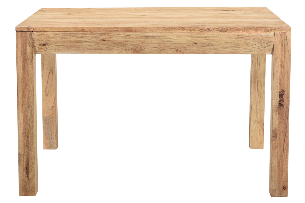 Mesa de comedor extensible en acacia maciza L120-210 cm BALTO