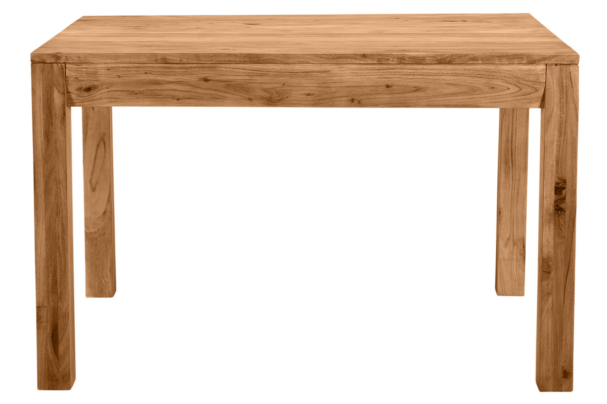 Mesa de comedor extensible en acacia maciza L120-210 cm BALTO