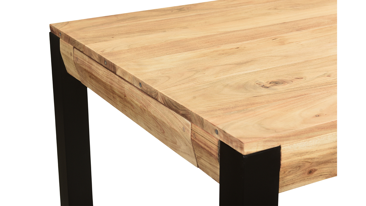 Mesa comedor extensible Danalard madera acacia