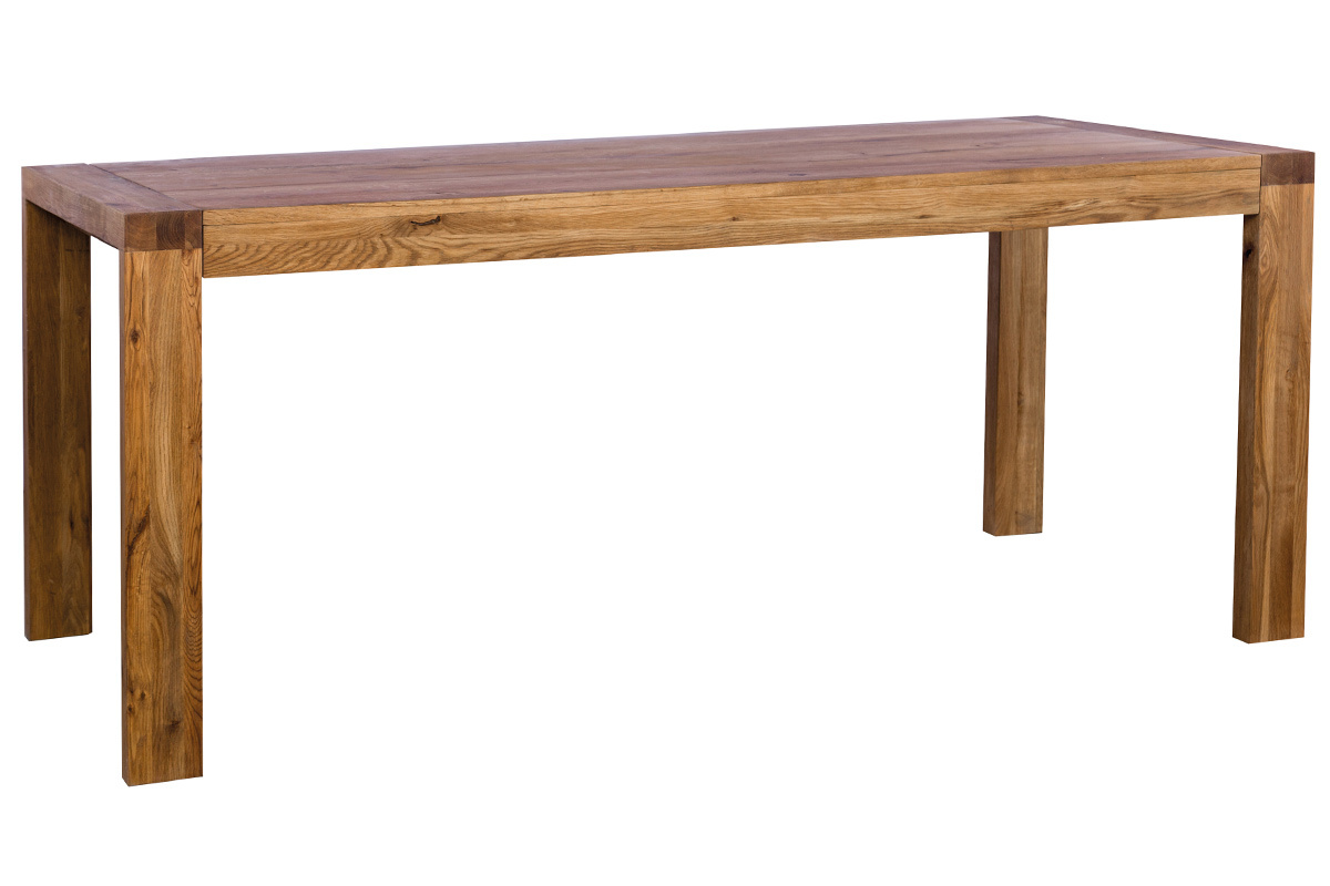 Mesa de comedor extensible en roble macizo L180-230 cm RAW