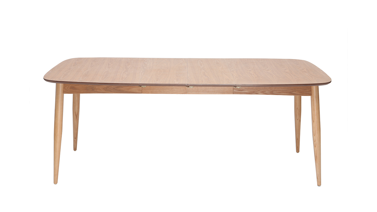 Mesa de comedor extensible negra L160-200 cm MARIK - Miliboo