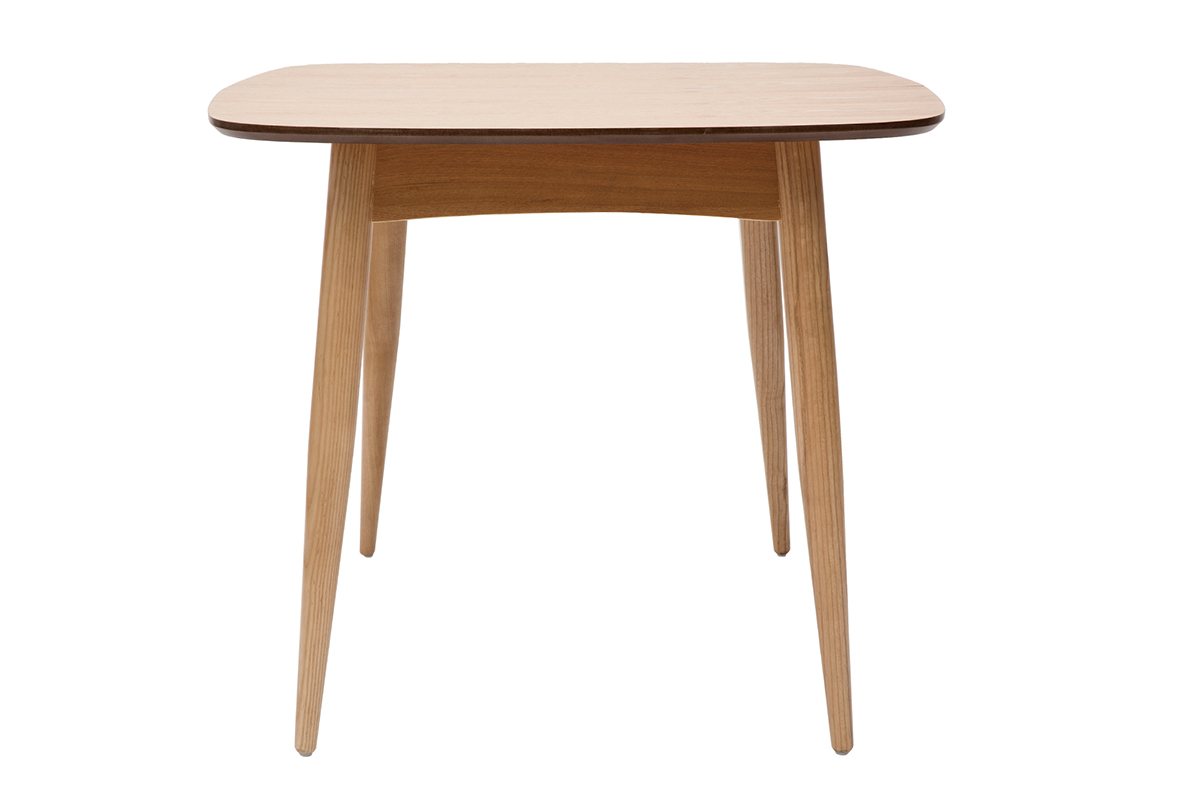 Mesa de comedor extensible fresno natural L90-130 cm NORDECO
