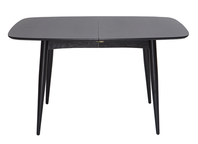 Mesa de comedor extensible madera negra L130-160 cm NORDECO