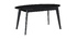 Mesa de comedor extensible negra L160-200 cm MARIK