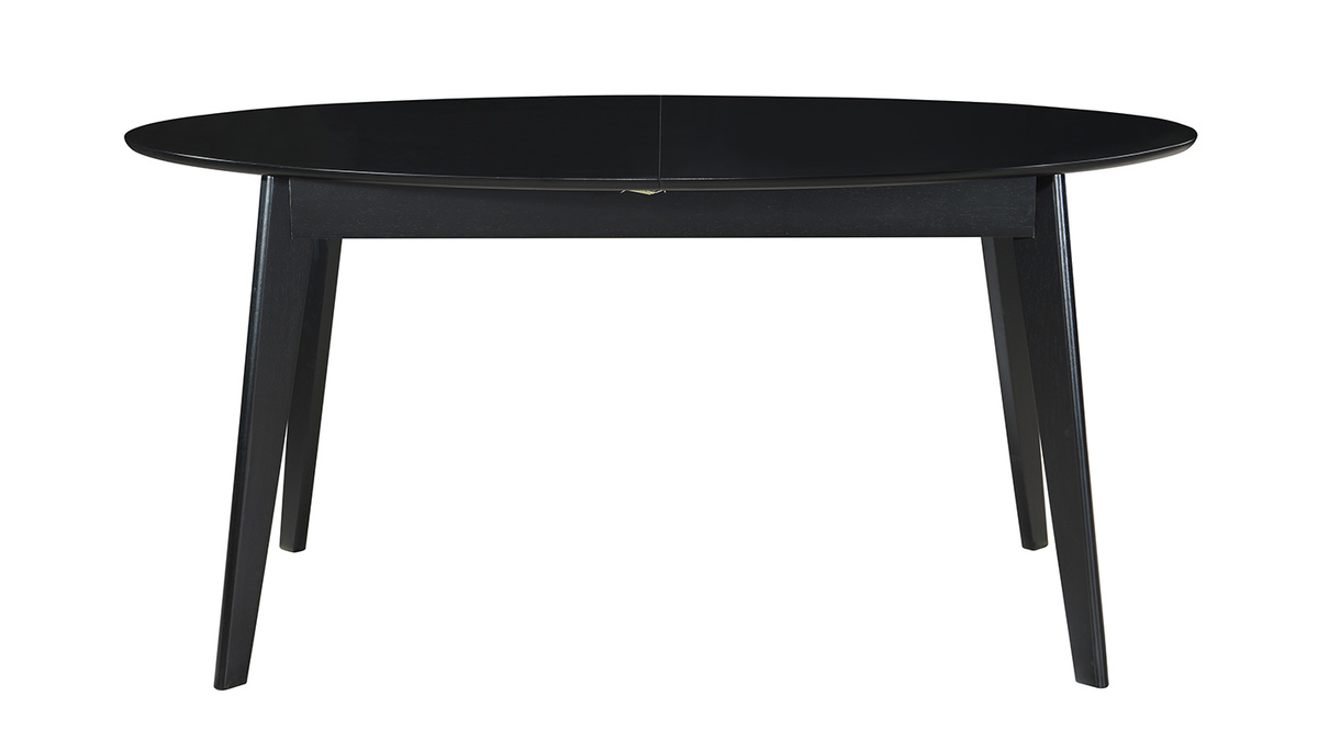 Mesa de comedor extensible negra L160-200 cm MARIK