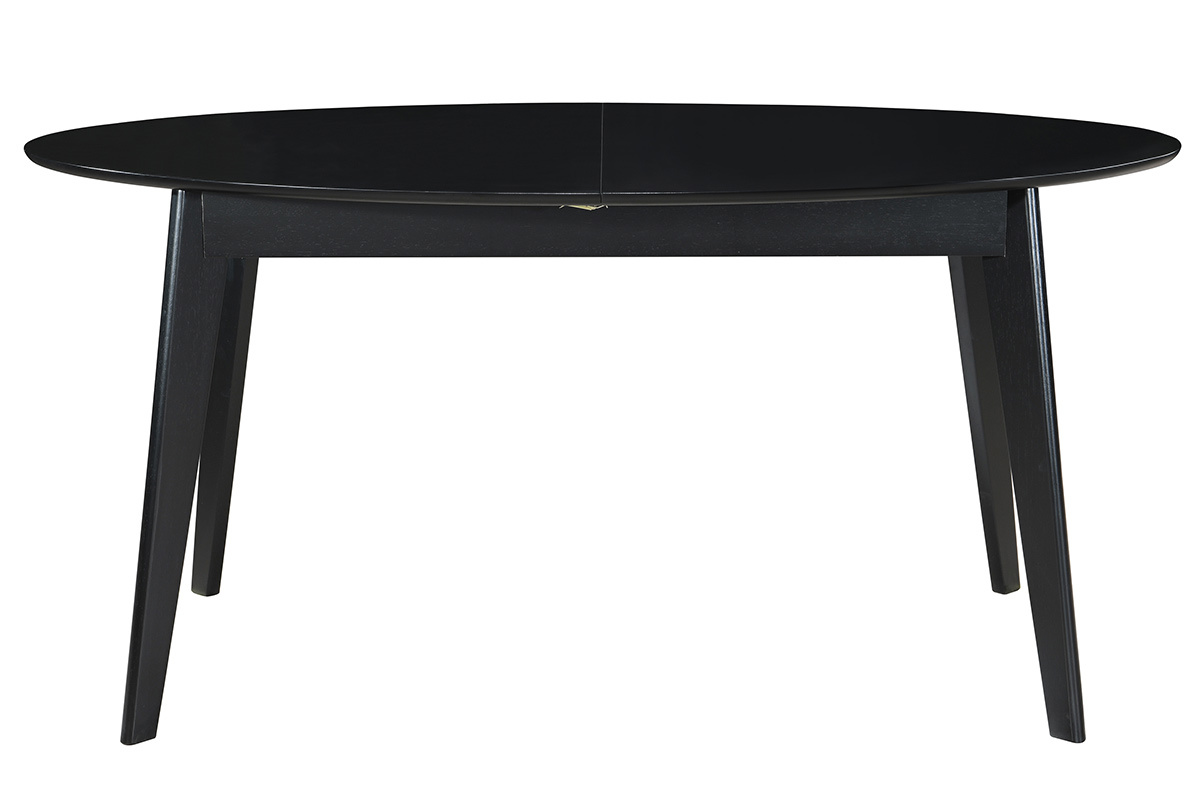 Mesa de comedor extensible negra L160-200 cm MARIK