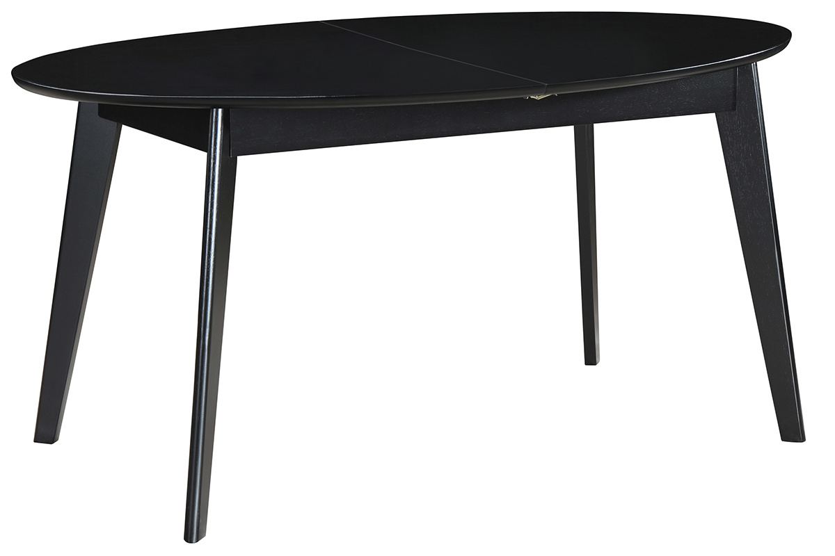Mesa de comedor extensible negra L160-200 cm MARIK