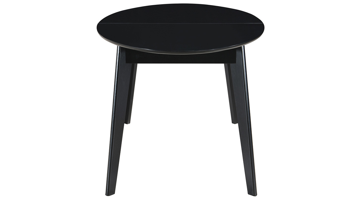 Mesa de comedor extensible negra L160-200 cm MARIK